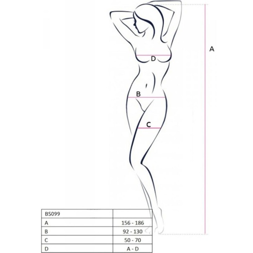 Passion - Bodystocking BS099 - Black photo
