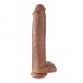 King Cock - Cock 15″ With Balls - Caramel photo