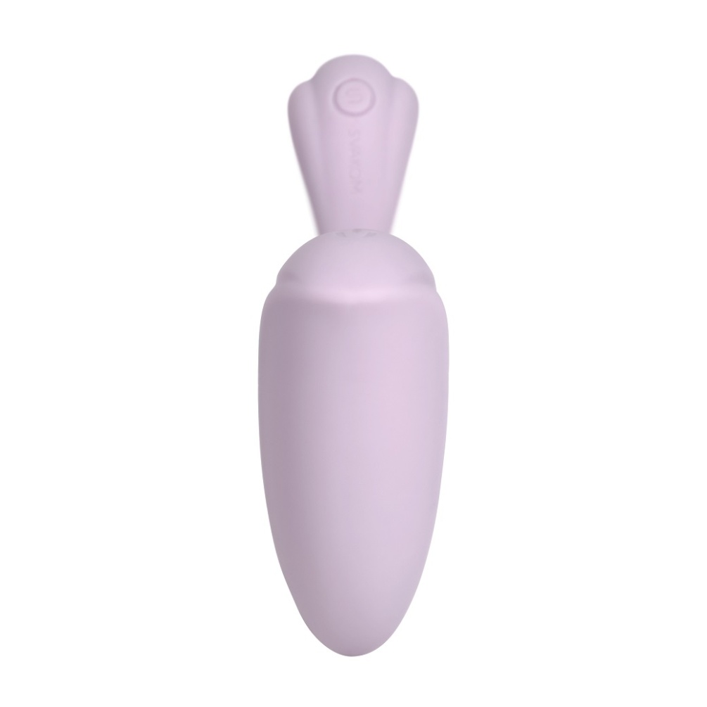 Ergonomic and sleek design with ridged head for extra G-spot... SVAKOM - Phoenix Neo 2 Interactive Egg Vibrator - Pastel Lilac photo-6
