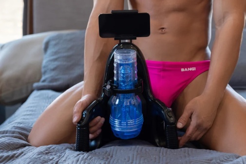 Fleshlight - 通用飛機杯電動架 - 黑色 照片