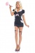 BeWicked - BW1547 Private Maid Costume - Black - S/M photo