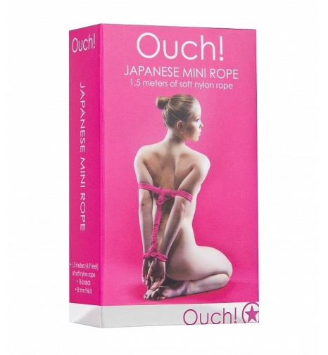 Ouch - 日式迷你束縛繩 1.5米 - 粉紅色 照片