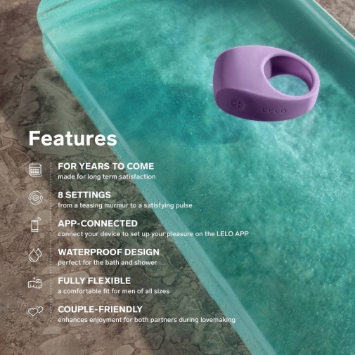 Lelo - Tor 3 APP Ring - Base Blue photo
