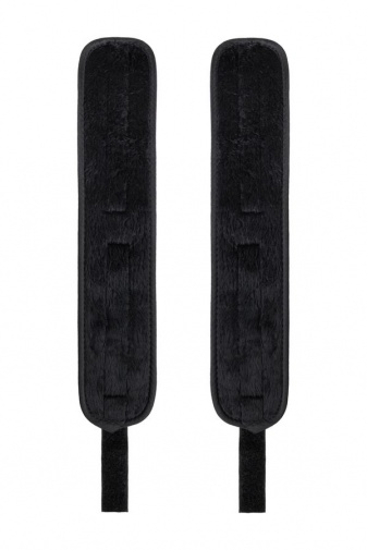 Anonymo - Ankle Cuffs - Silver/Black photo