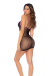 Mapale - 1123 Fishnet Dress - Black/Purple 照片-2