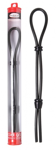 Malesation - Cock Grip Double Ring - Black photo