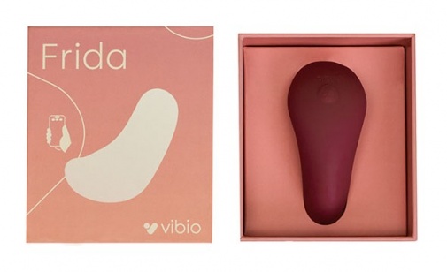 Vibio - Frida Frida Lay-On App - 遙控 陰蒂震動器 - 酒紅色 照片