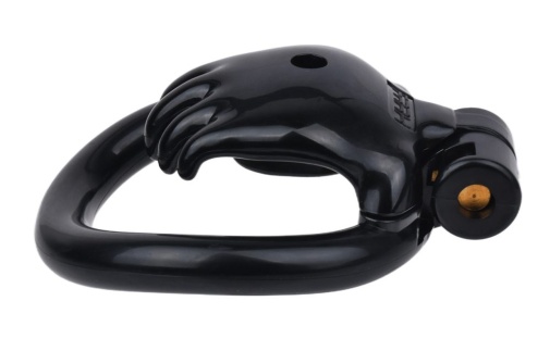 FAAK - Hand Shaped Resin Chastity Cage - Black photo