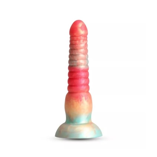 NS Novelties - Colours Stacked  6" 彩色漸層假陽具 - 紅/金色 照片