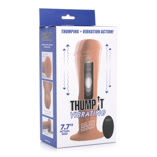 Thump It - 7X 遙控重擊振動假陽具 - 中號 照片