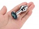 MT - Mini Ribbed Anal Plug - Blue photo-2