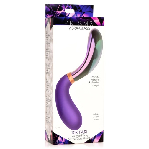 Prisms Erotic Glass - Wave 雙頭震動器 - 紫色 照片