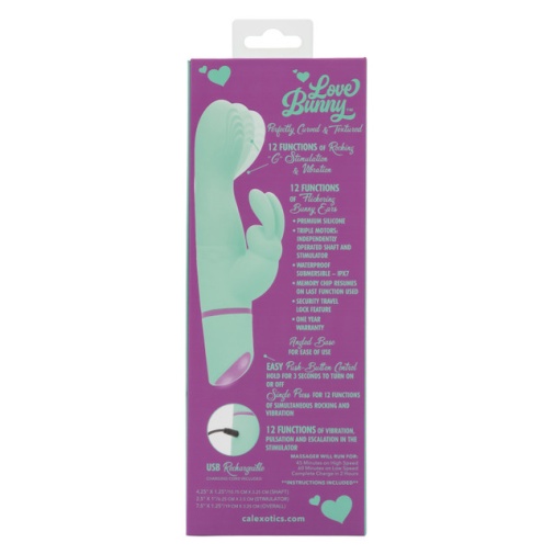 CEN - Love Bunny Rockin G-Spot Vibrator - Green photo