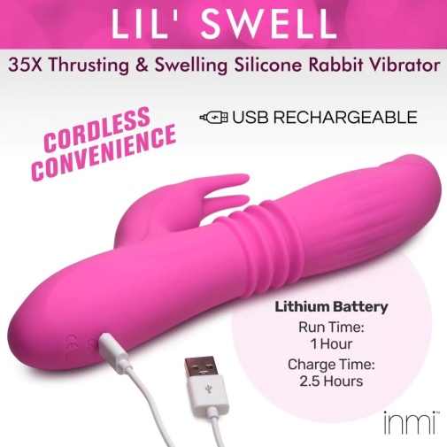 Inmi - Lil Swell 兔子震動棒 - 粉紅色 照片