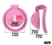 FAAK - Resin Pussy Chastity Cage - Pink photo-9