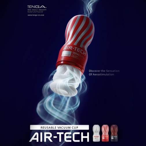 Tenga - Air-Tech 重複使用型真空杯 標准型 - 紅色 照片