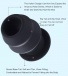 MT - External Hollow Anal Plug L - Black photo-4