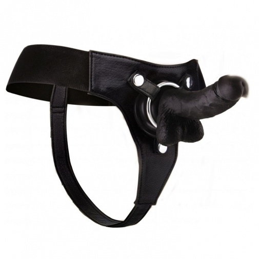 Ouch - Strap-On w 6" Dildo - Black photo