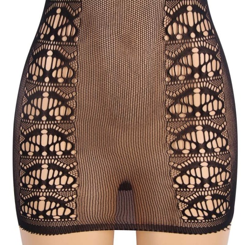 Ohyeah - Elasticity Fishnet Dress - Black - M photo