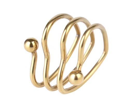 MT - Heart Shaped Cock Ring - Gold photo