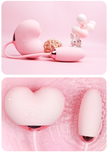 SVAKOM - Magic Heart Plus Licking & Sucking Vibrator - Pink photo