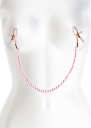 NS Novelties - Bound DC1 Nipple Chain Clamps - Pink photo