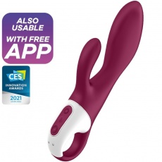 Satisfyer - Heated Affair 熱感G點震動棒 - 莓紅色 照片