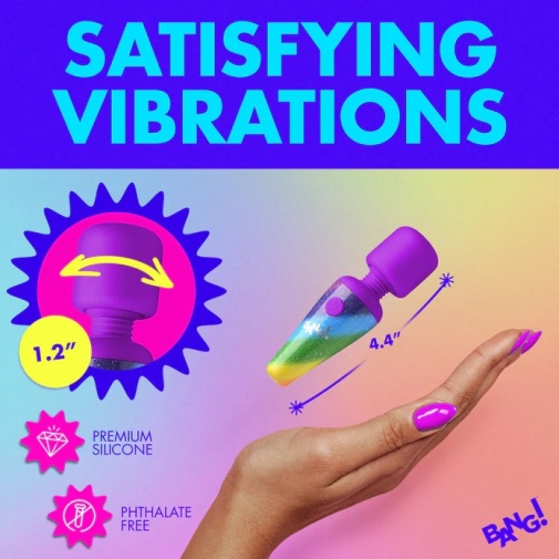 Bang! - Rainbow Mini Wand Vibrator photo