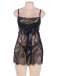 Ohyeah - Lace Chest Pad Babydoll - Black - M photo-5