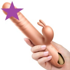 Erocome - 波江座 伸缩转珠双震按摩棒 - 肉色 照片