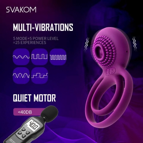 SVAKOM - Tammy 震動環 - 紫色 照片