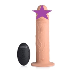 Thump It - 7X Remote Control Thumping Vibro Dildo - Medium photo