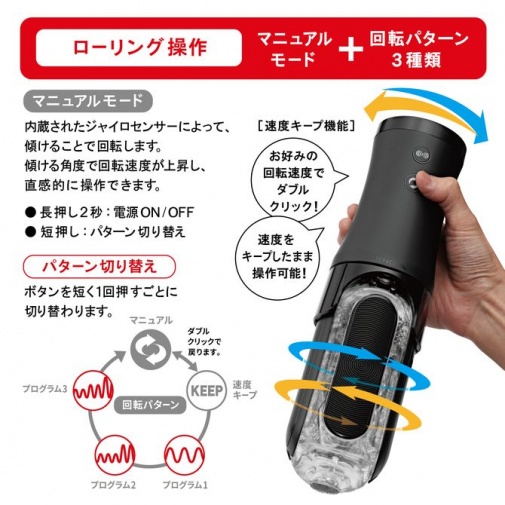 Tenga - Flip Zero 电动回转震动自慰器 照片
