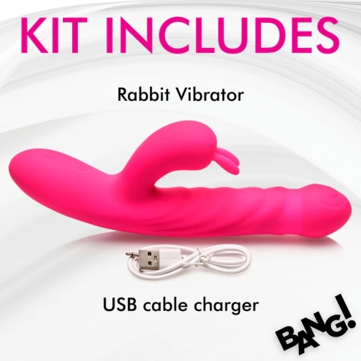Bang! - Thrusting Licking Vibro Rabbit - Pink photo