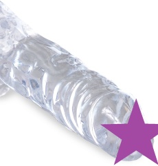 King Cock - 4" Cock w Balls - Clear photo