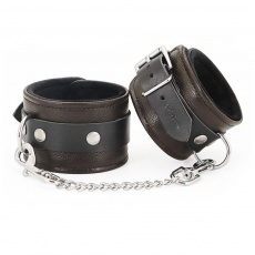 Liebe Seele - Leather Handcuffs - Brown photo
