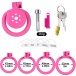FAAK - Resin Chastity Cage 45mm w Catheter - Pink photo-8