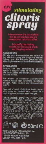 Hot - Women Clitoris Stimulating Spray - 50ml photo