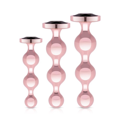 Rosy Gold - Metal Butt Plug 3 pcs photo