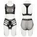 Lovetoy - Rebellion Reign Harness Strap-On Set L/XL - Black photo-3