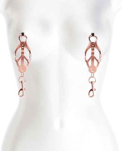 NS Novelties - Bound C3 Nipple Clamps - Rose Gold photo