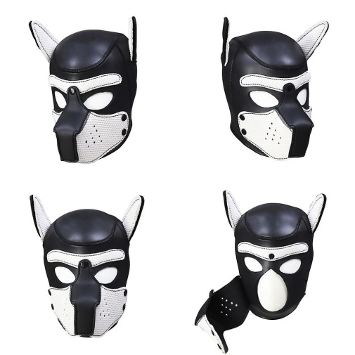 Kiotos - Puppy BDSM Hood - Black/White photo