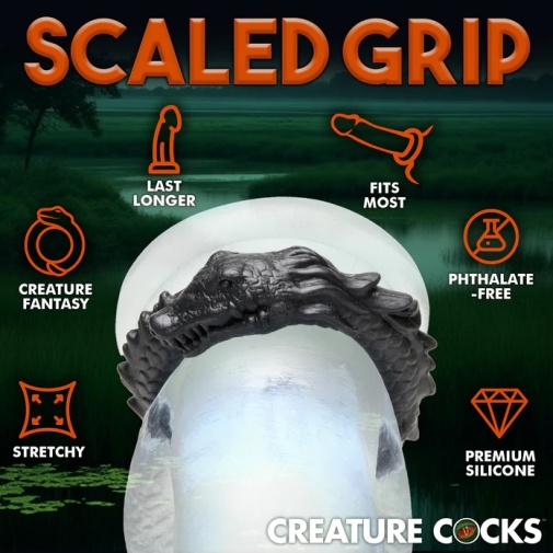 Creature Cocks - Black Caiman Ring photo