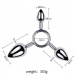 MT - Triple Anal Plug S+M+L - Silver photo-4