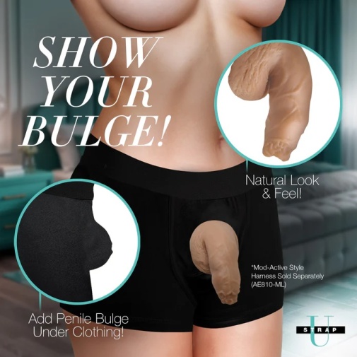 Strap U - Uncut Packer 5.1" 软身仿真假阳具 - 肉色 照片