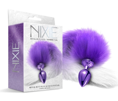 Nixie - 尾巴金属后庭塞 - 紫色 照片