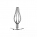 MT - Hollow Anal Plug M - Silver photo