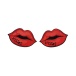 NPG - Kiss Me Nipple Covers - Red photo