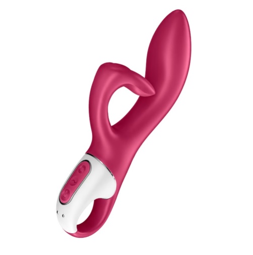 Satisfyer - Embrace Me 兔子震動棒 - 莓紅色 照片