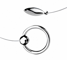 FAAK - Steel Anal Plug w Cock Ring M photo